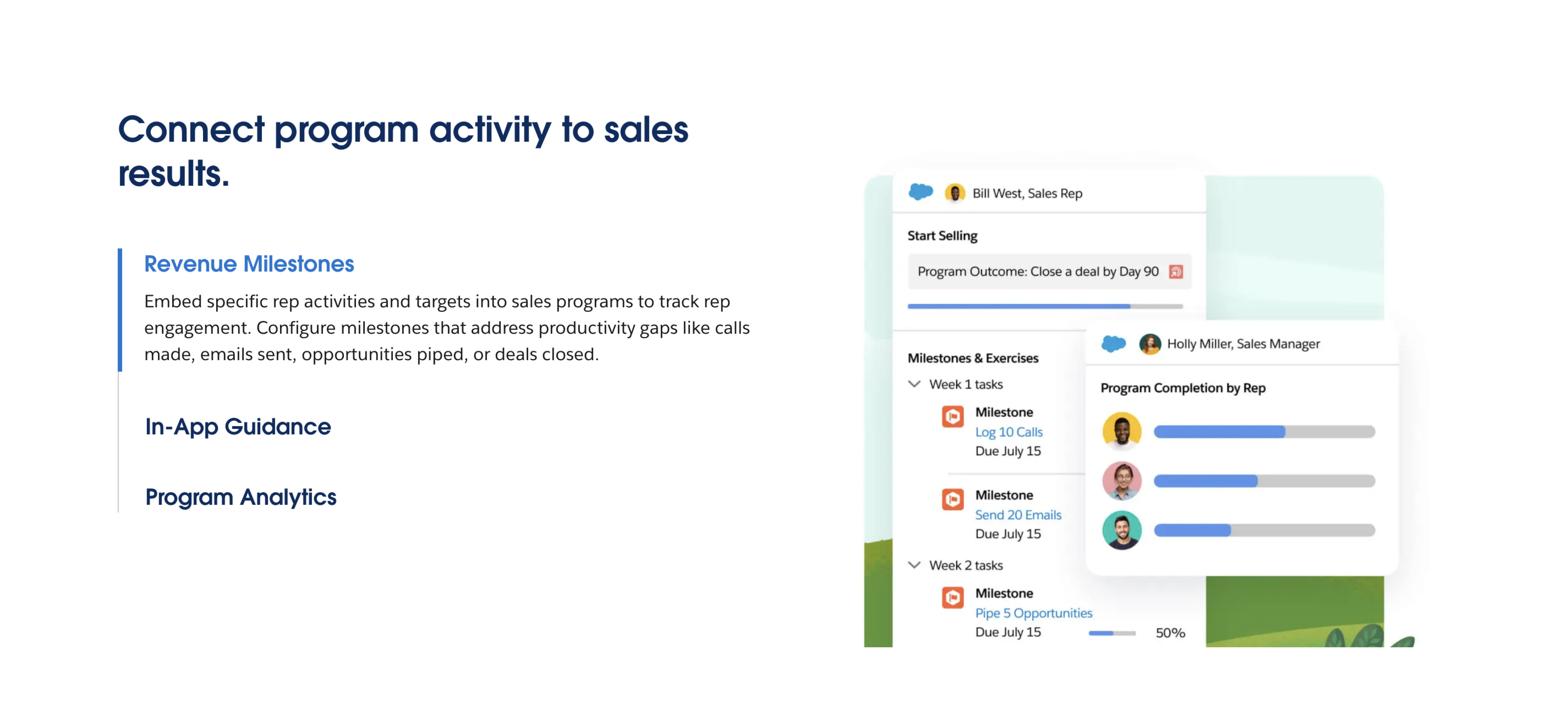 Outcomes-based enablement approach